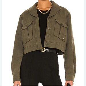 Anine Bing Dallas Jacket Army Green Size Small